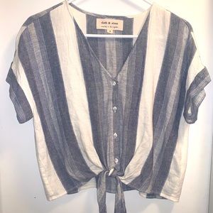 Cloth & Stone Striped Top- Size S
